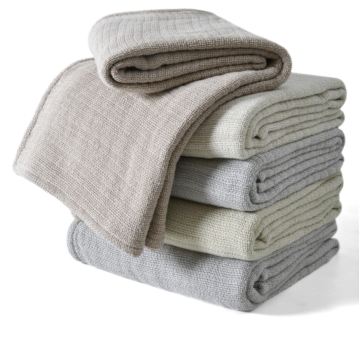 Folded earth tone botanical dye napkins