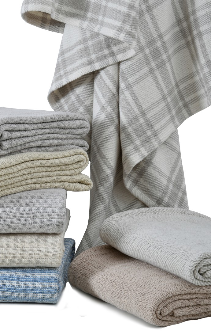 Folded earth tone botanical dye napkins